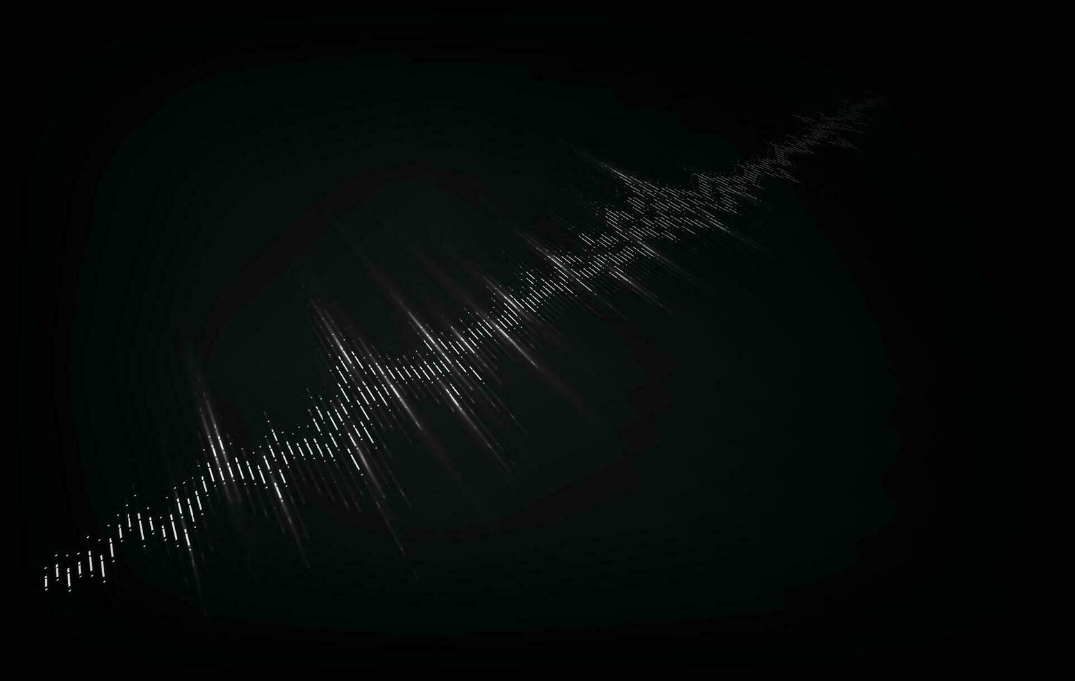 vector audio onda desde. resumen música olas oscilación. futurista sonido ola visualización.