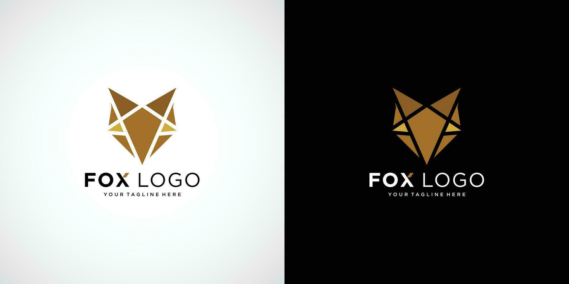 zorro creativo logo vector, zorro icono, zorro moderno geométrico logo resumen forma de zorro vector