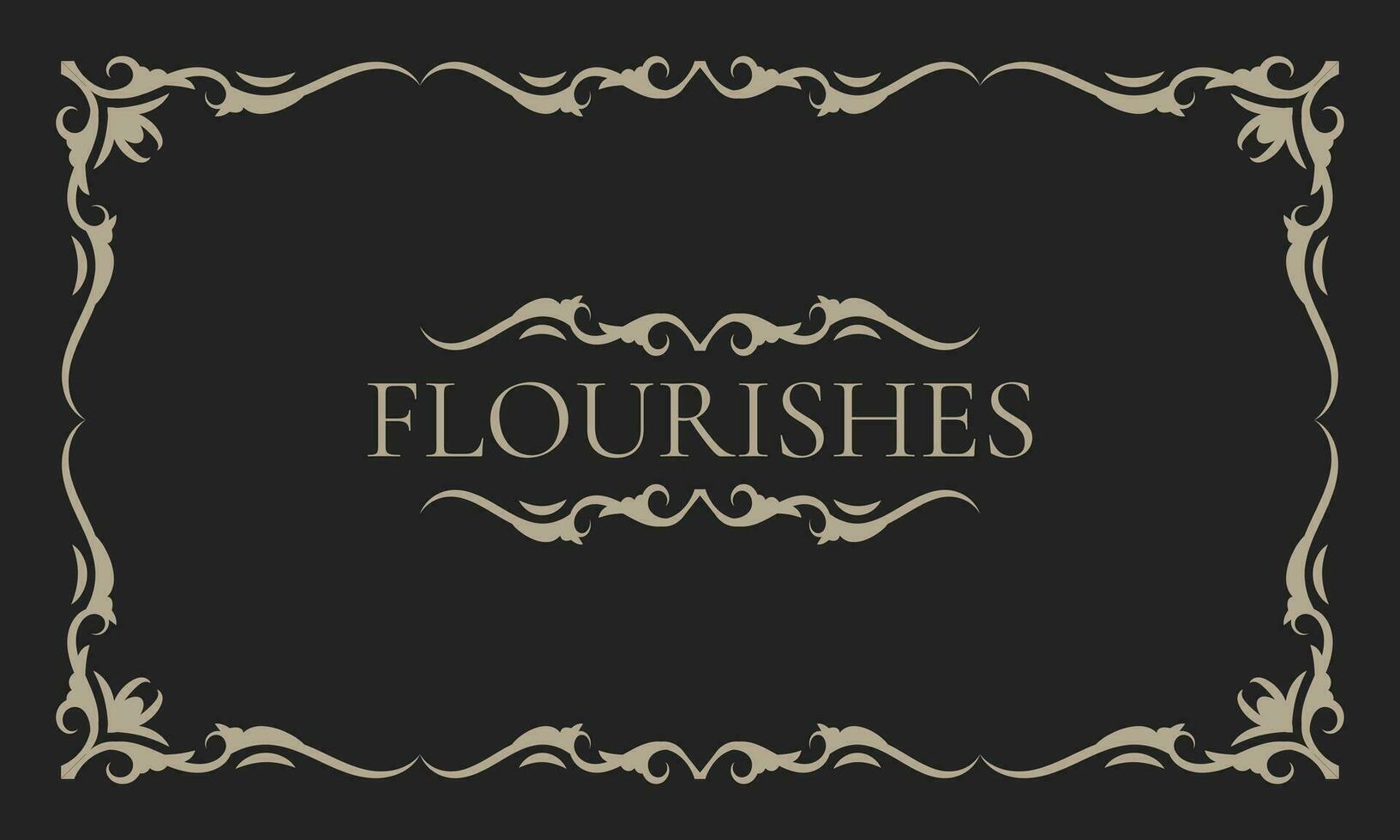 Decorative vintage frame, borders rectangular shape. Old background. - Vector. vector