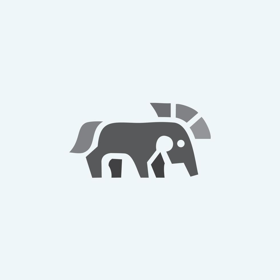 Horse icon logo design. ilustration horse logo modern vector