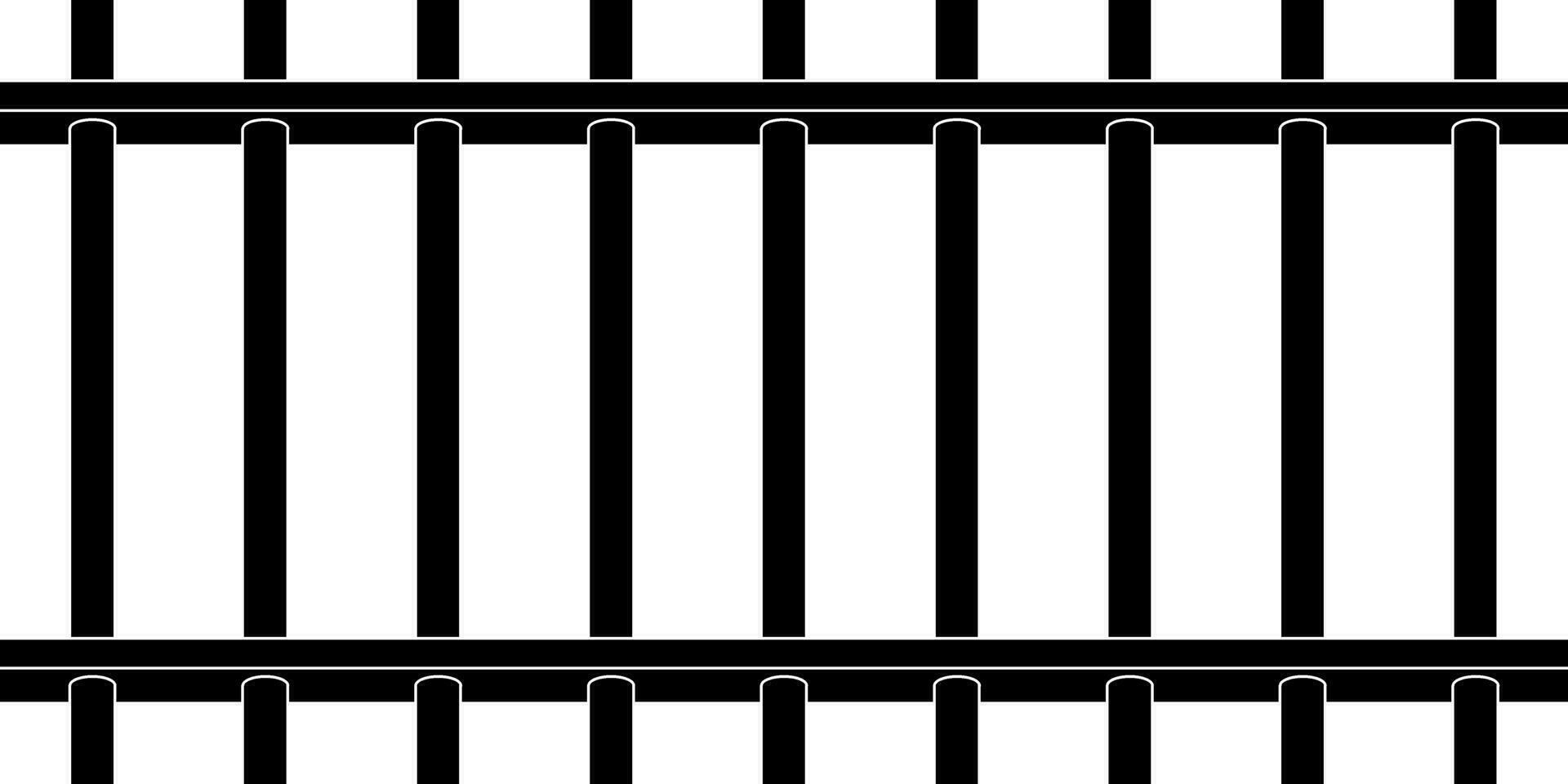 3d metal prison bars seamless pattern vector