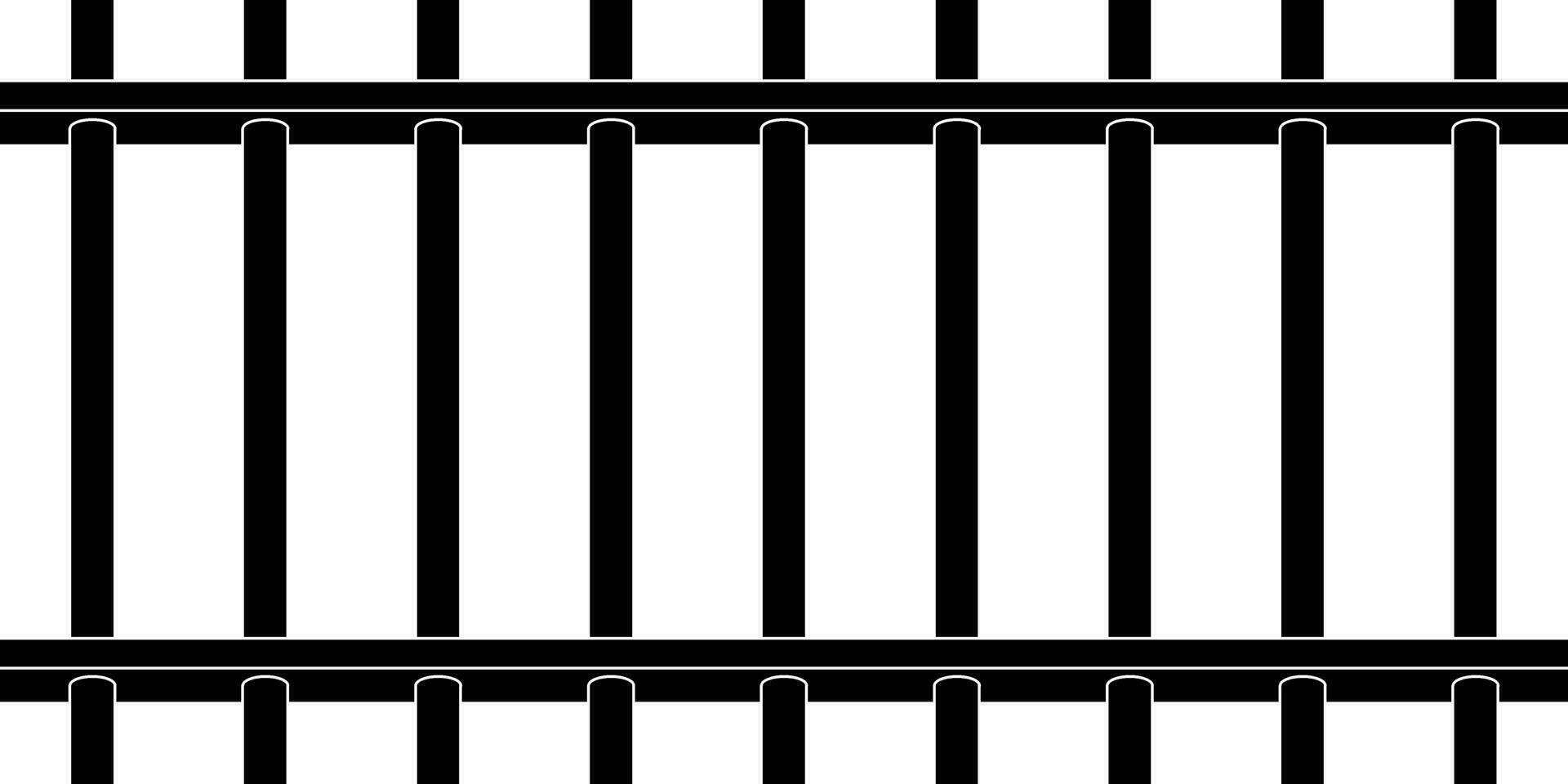 3d metal prison bars seamless pattern vector