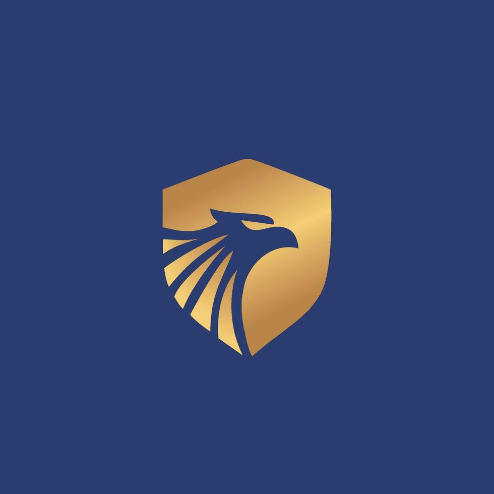 Eagle logo design. eagle shield logo design. illustration of an eagle icon vector