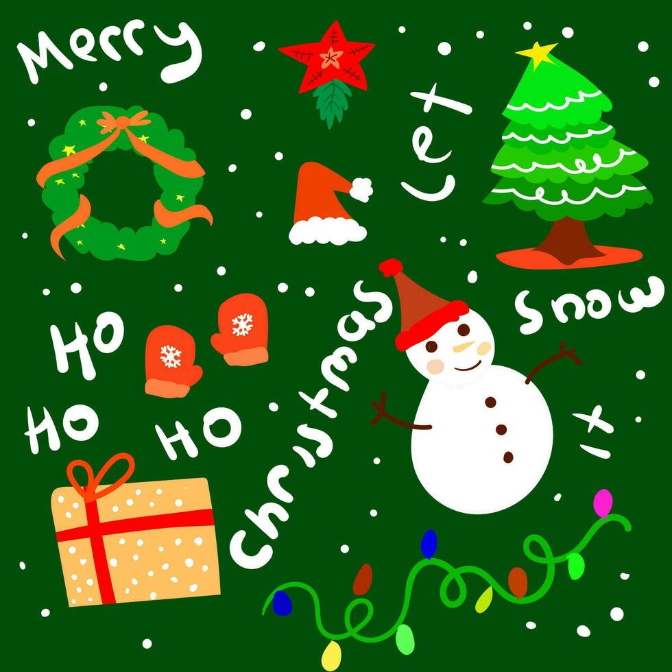ilustración vector gráfico Navidad elemento para bandera, póster, plantilla, música diseño