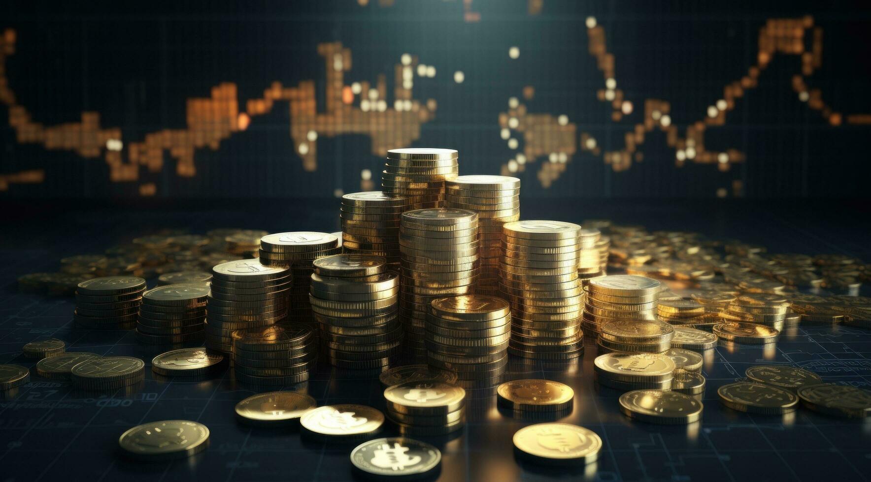 AI generated the trend in stock market investing photo