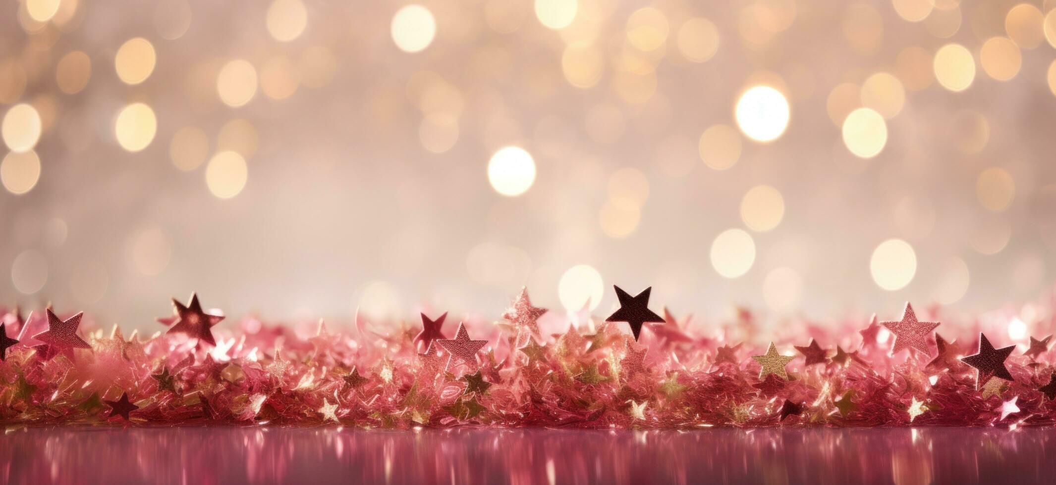 AI generated several gold stars arranged in the background christmas background photo