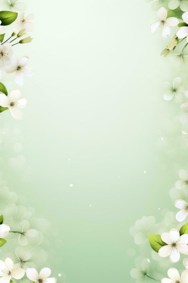 AI generated spring is a magic season. beautiful photorealistic wallpaper with copy space for text photo