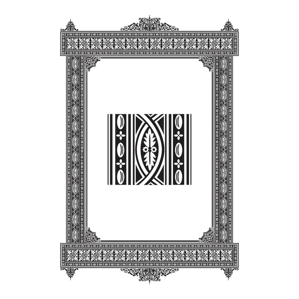 Vintage floral classic calligraphic retro vignette scroll frames ornamental design elements black and color set isolated vector