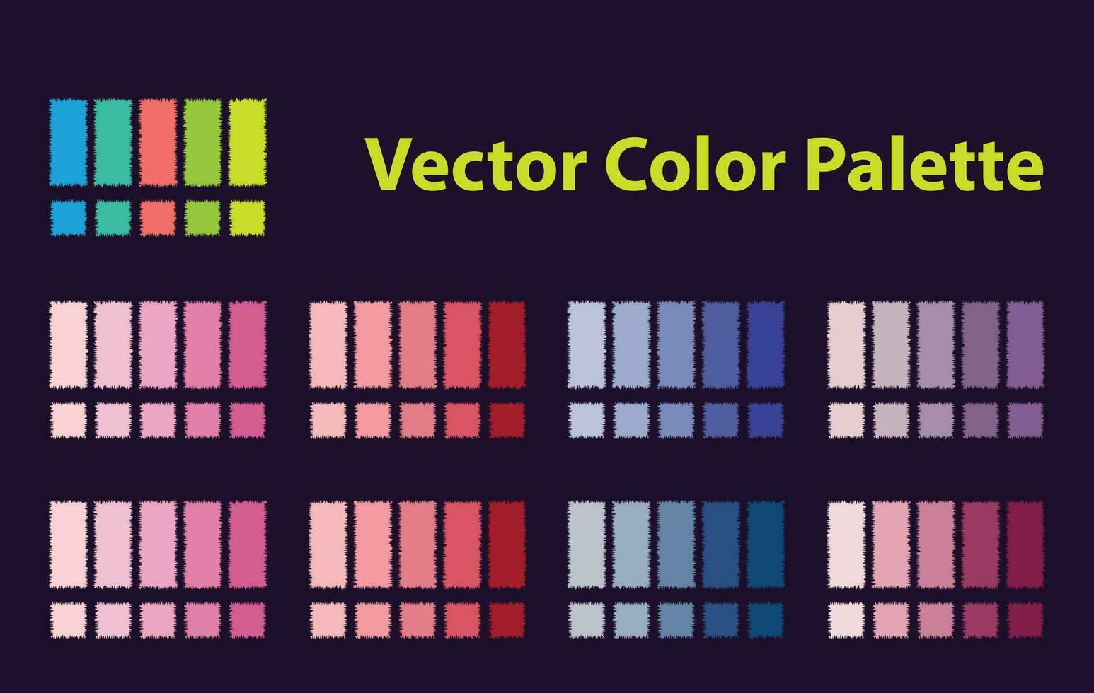 Free Vector Bright color palette file