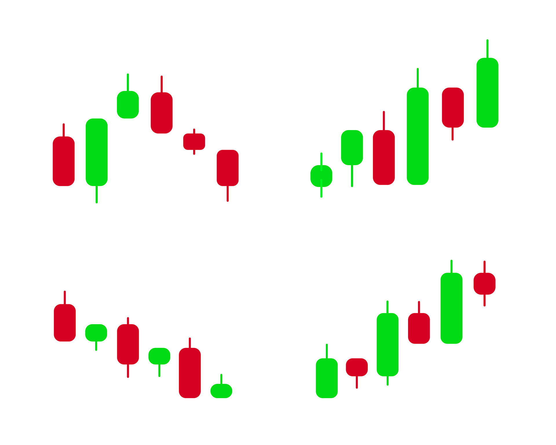 set of market trading candlestick patterns illustration 35787630 Vector
