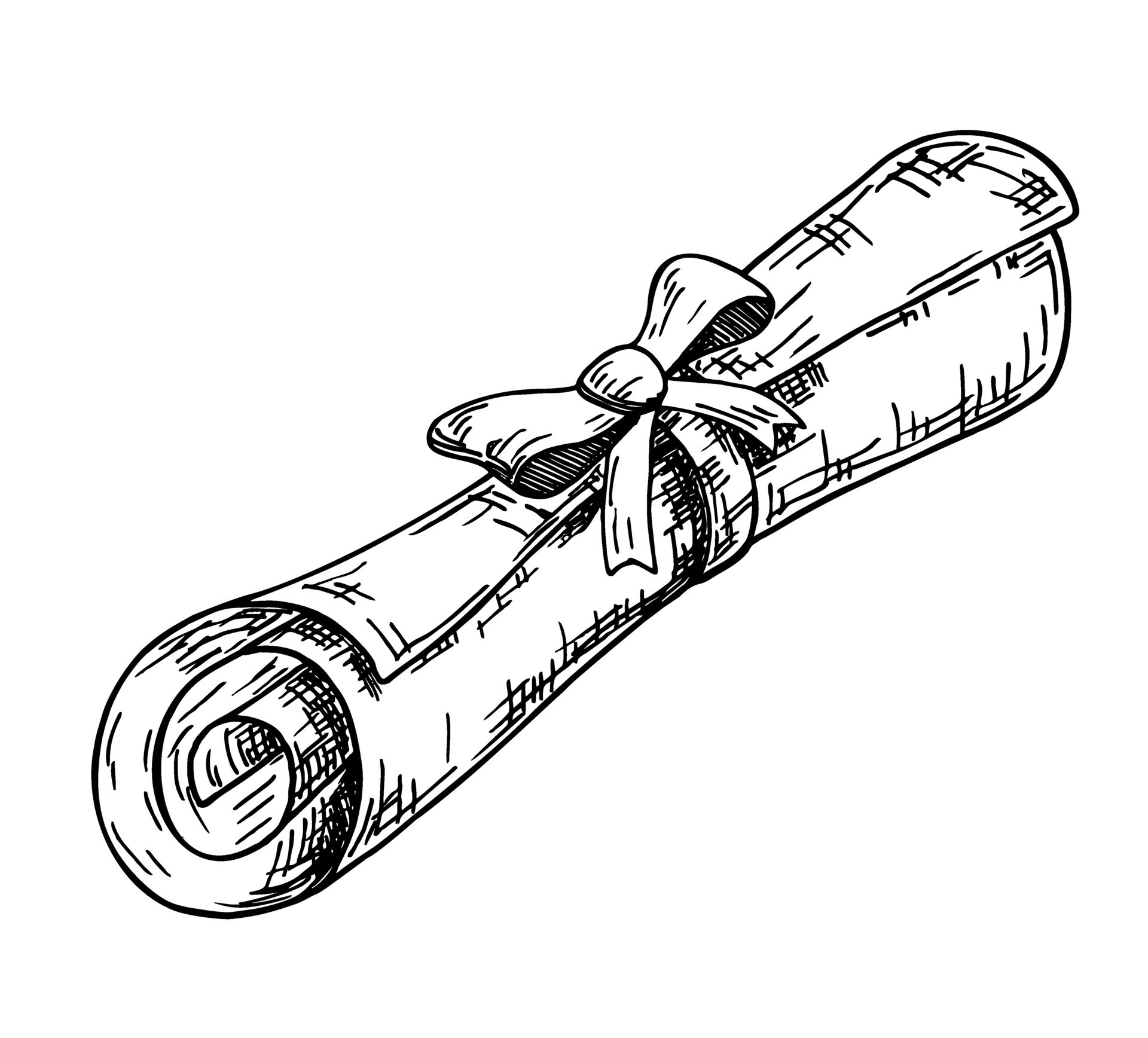 diploma, cerca arriba de papel Desplazarse con cinta. graduación la