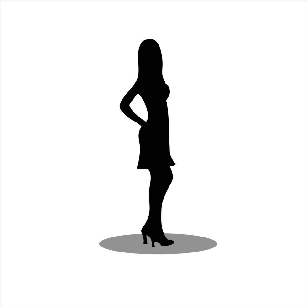 Woman silhouette vector