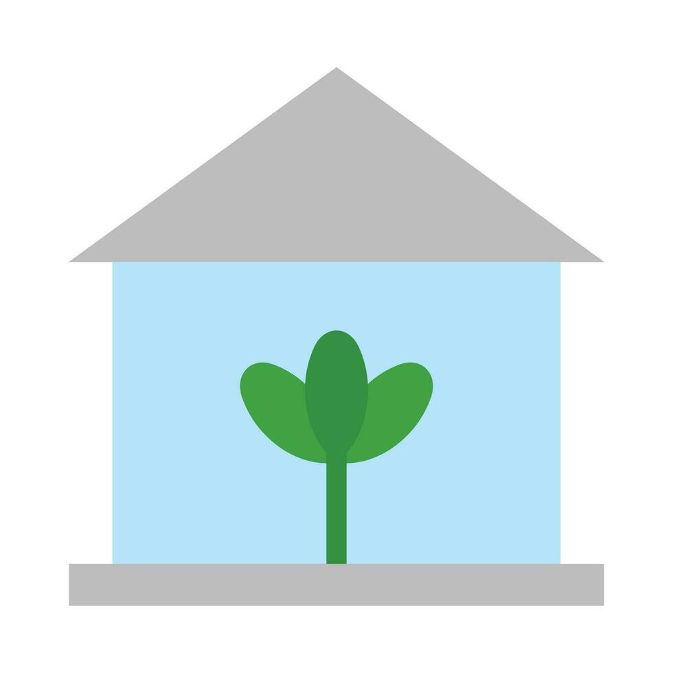 Greenhouse Vector Flat Icon For Personal And Commercial Use.