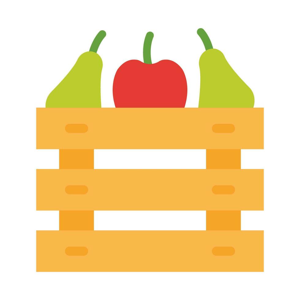Fruit Box Vector Flat Icon For Personal And Commercial Use.
