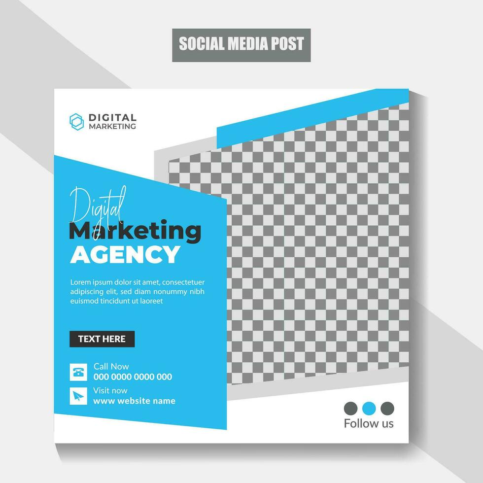 creativo negocio digital márketing agencia, digital negocio márketing bandera modelo para social medios de comunicación diseño, digital márketing enviar diseño, negocio web bandera modelo vector