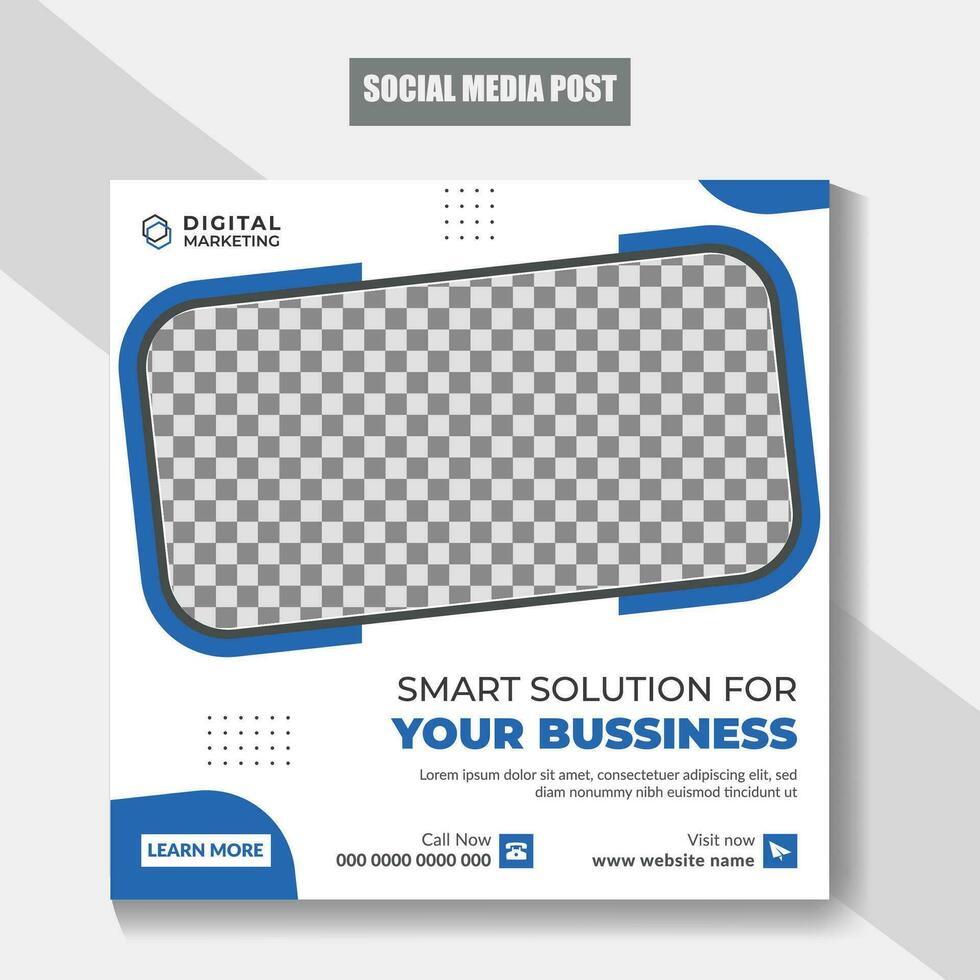 Business promotion social media post banner template design. Digital business marketing banner template. Set of Editable Template Social Media Design Post. For business marketing agency promotion. vector