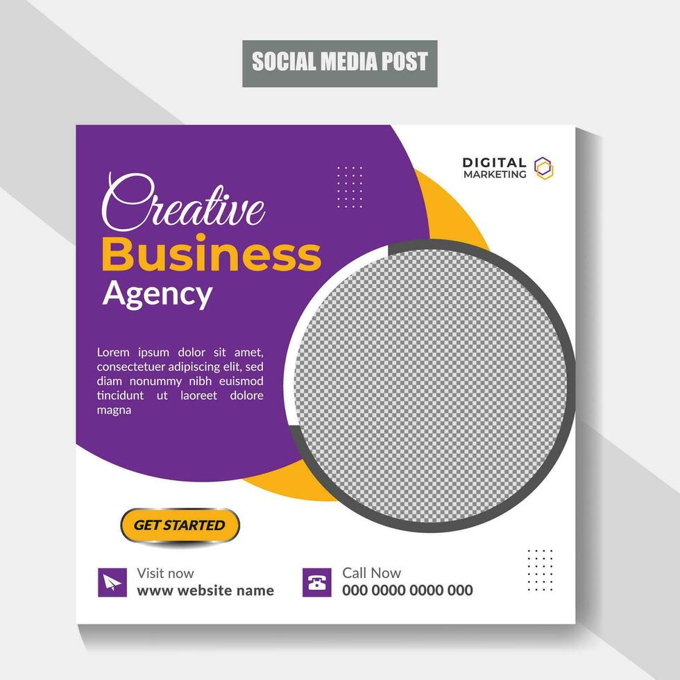 Business promotion social media post banner template design. Digital business marketing banner template. Set of Editable Template Social Media Design Post. vector