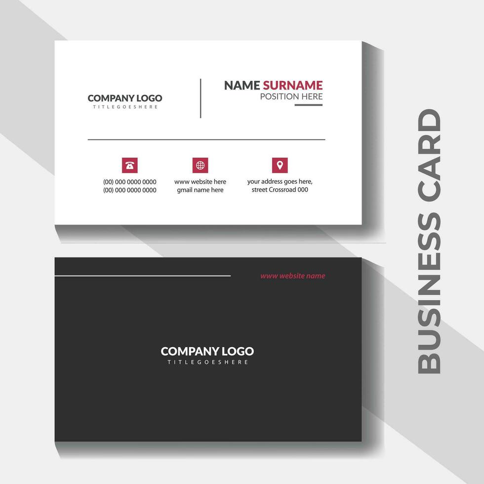 Business card design for modern medical healthcare template vector