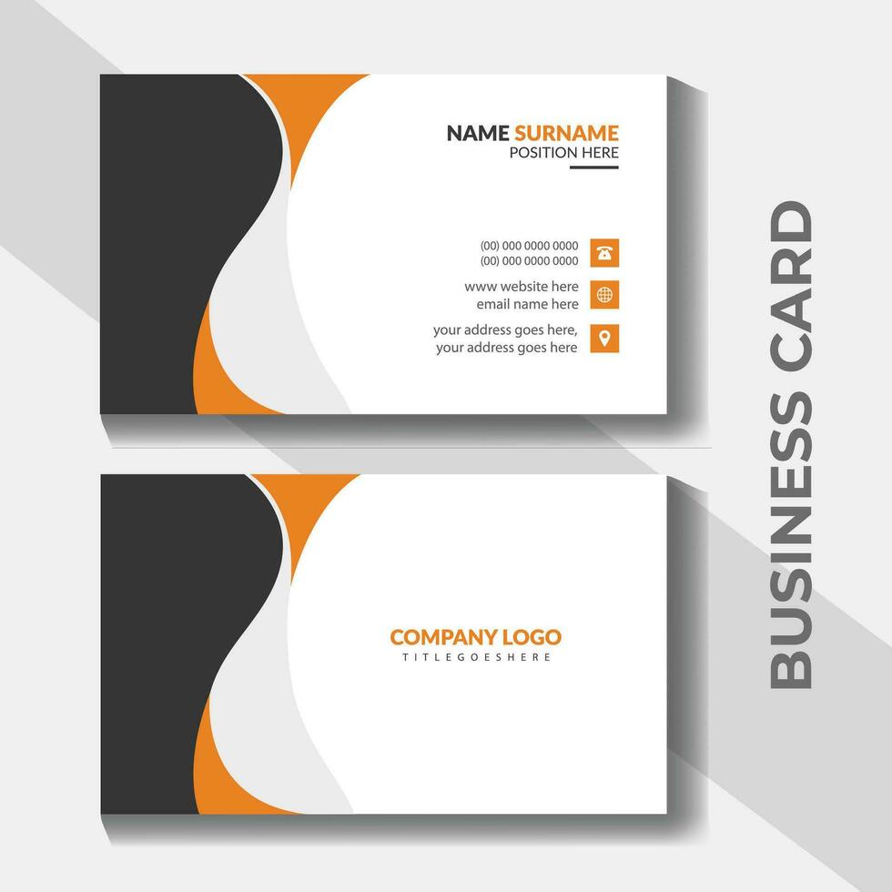 Business card design for modern medical healthcare template vector