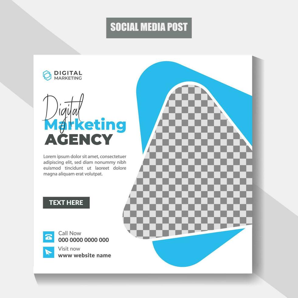 Online business marketing social media post. Digital business marketing social media banner. Digital marketing post banner, digital marketing social media post and web banner. vector