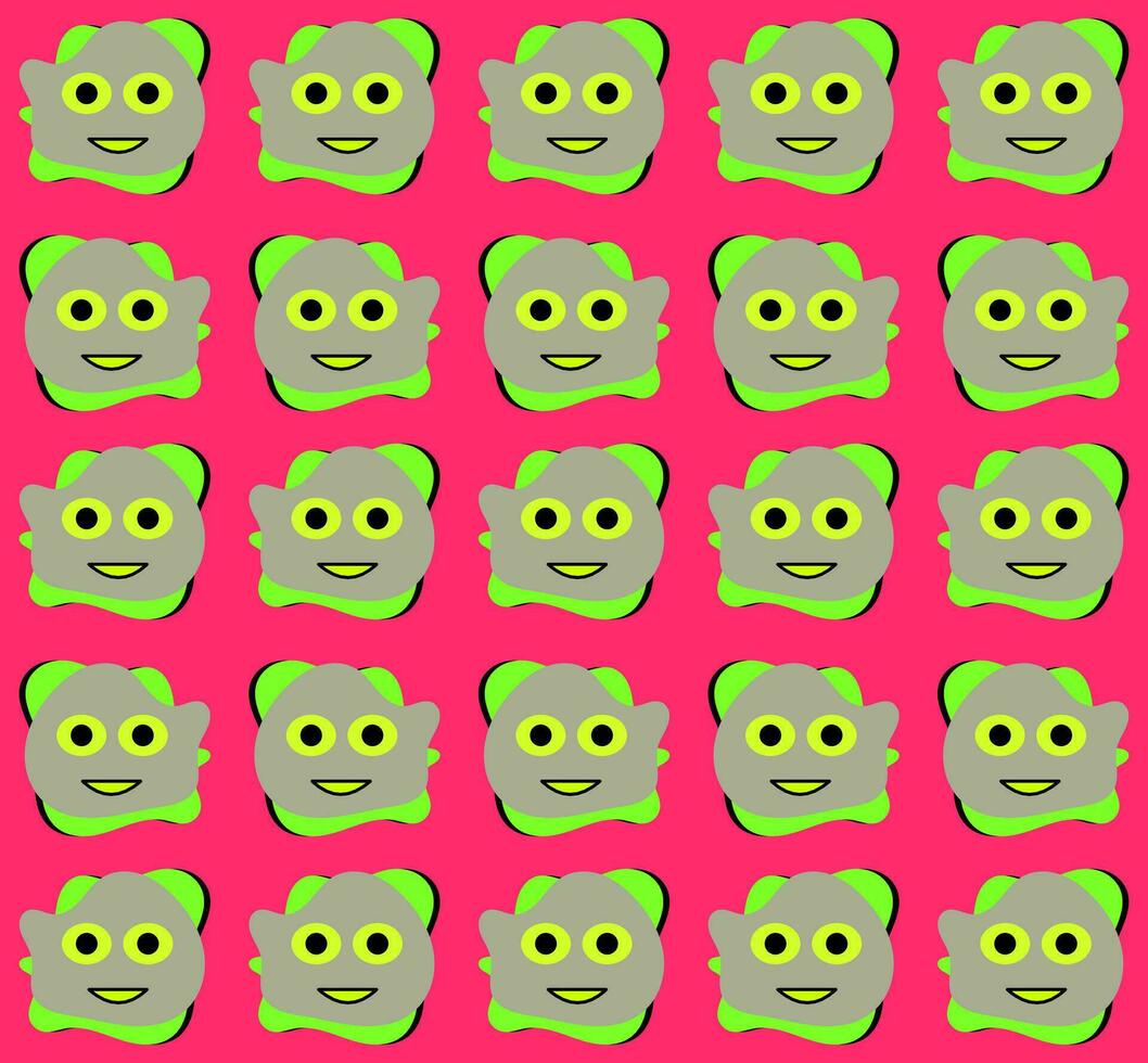 Pink background with ghost cartoon style vector