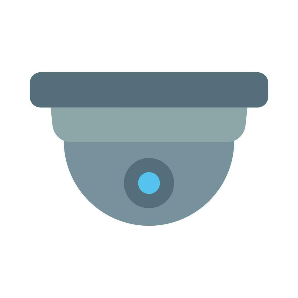 Security Camera Vector Flat Icon For Personal And Commercial Use.