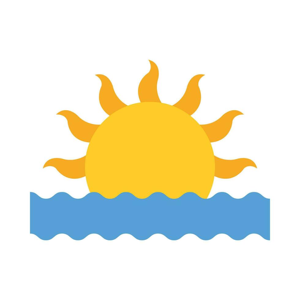 Sunset Vector Flat Icon For Personal And Commercial Use.