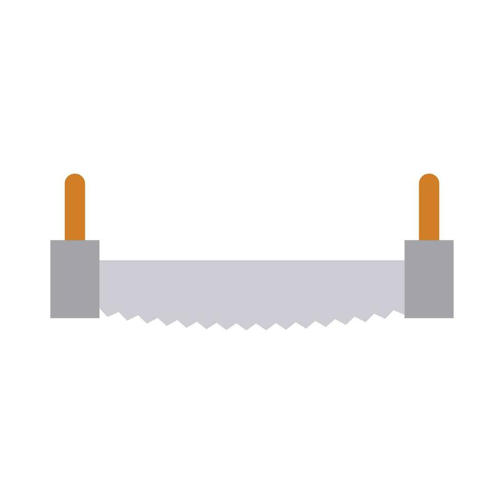 Two Man Saw Vector Flat Icon For Personal And Commercial Use.
