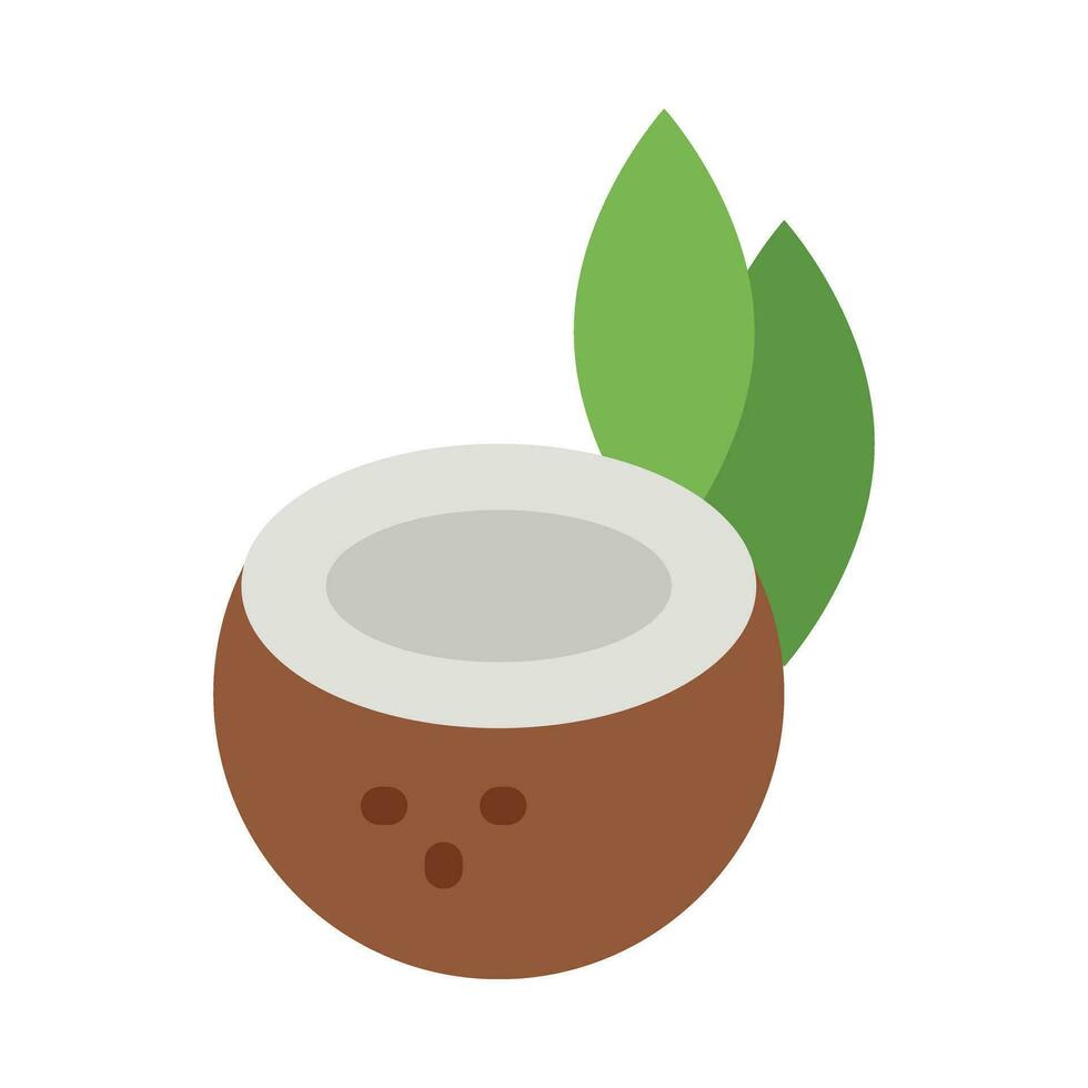 Coconut Vector Flat Icon For Personal And Commercial Use.