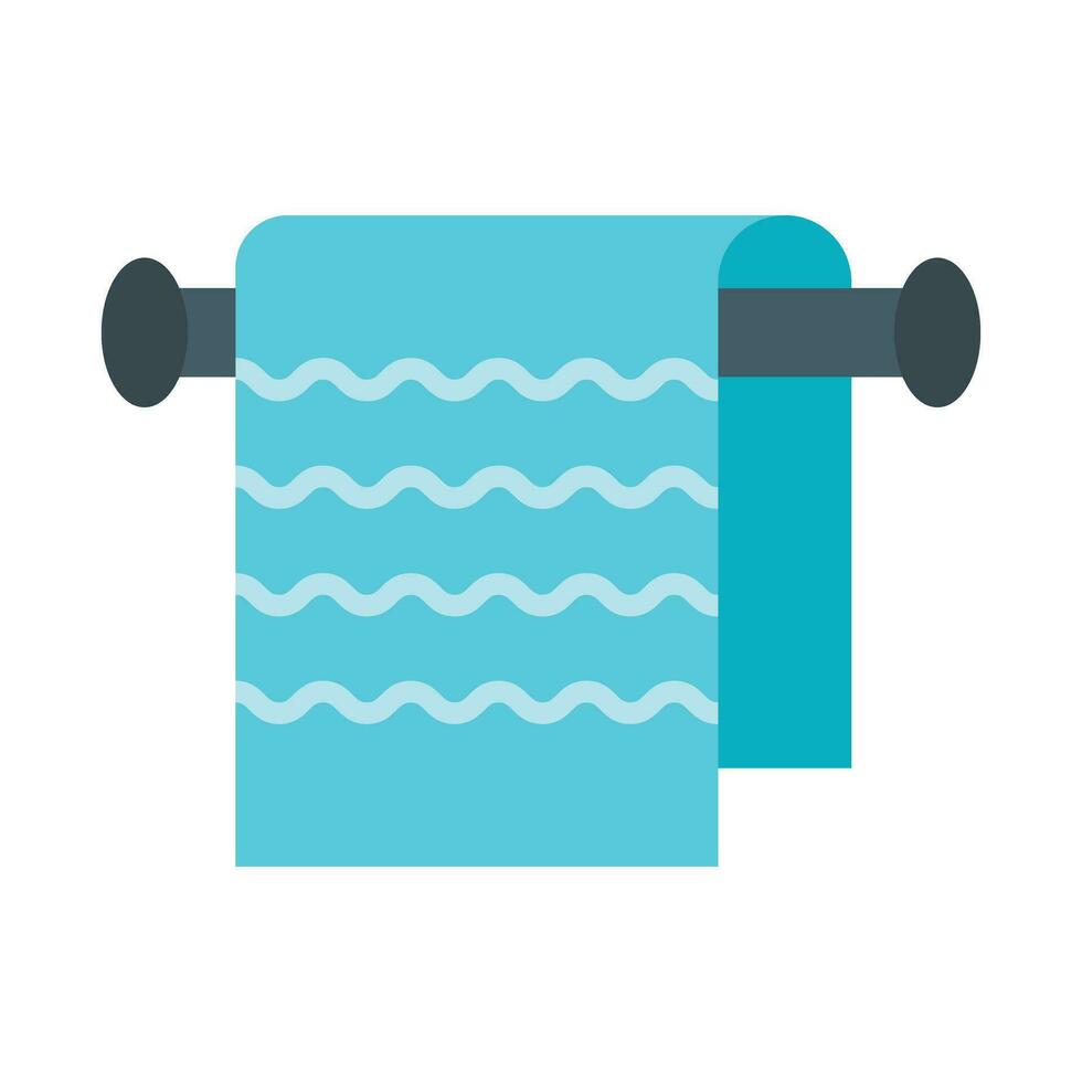 Towel Vector Flat Icon For Personal And Commercial Use.