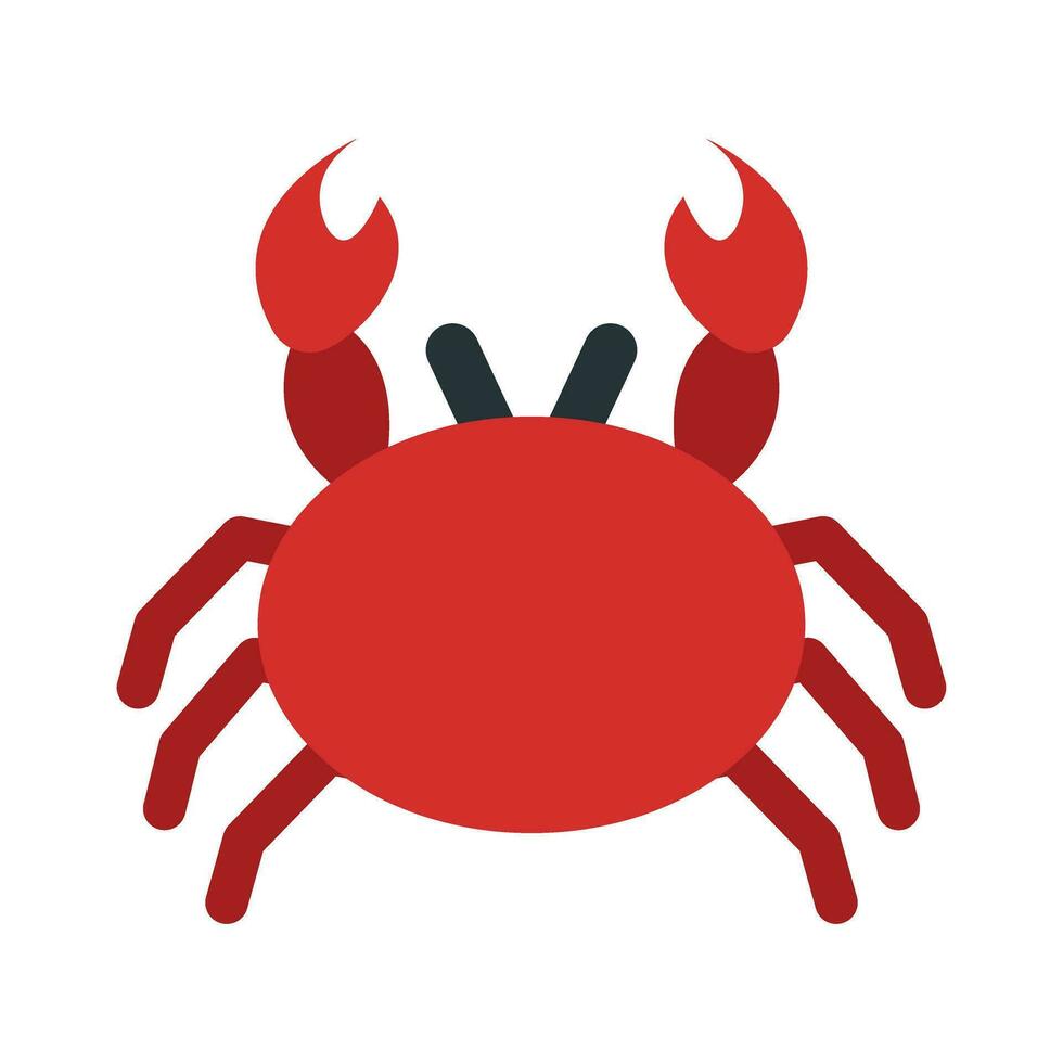 Crab Vector Flat Icon For Personal And Commercial Use.