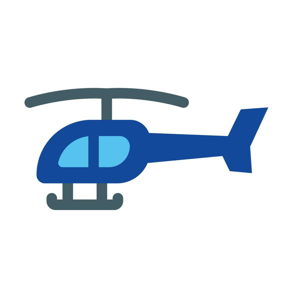 Police Helicopter Vector Flat Icon For Personal And Commercial Use.