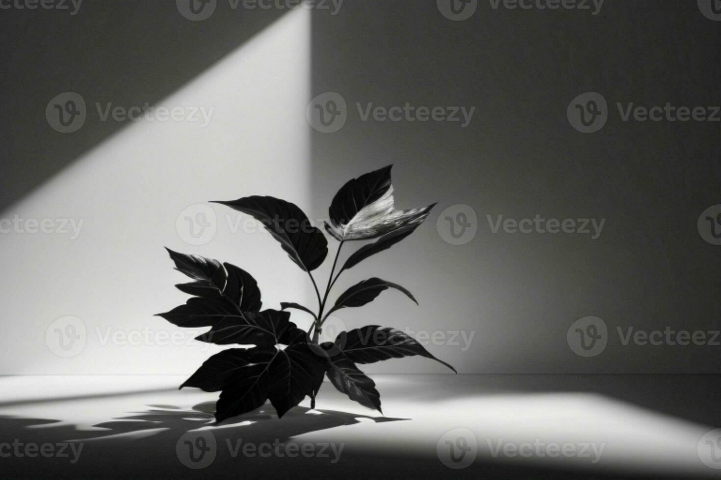 AI generated Premium podium for Presentation of the product with leaves. Pro Photo