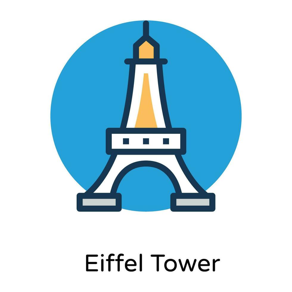 Trendy Eiffel Tower vector