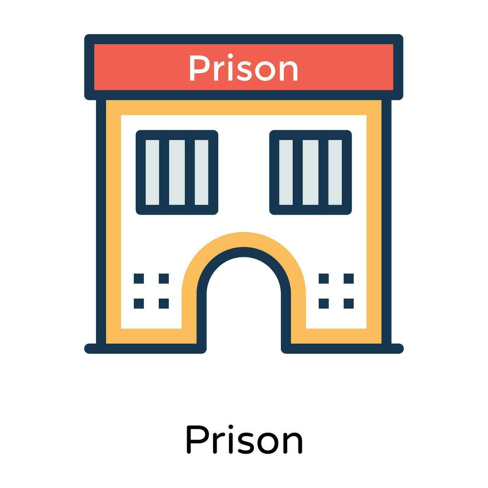 Trendy Prison Concepts vector