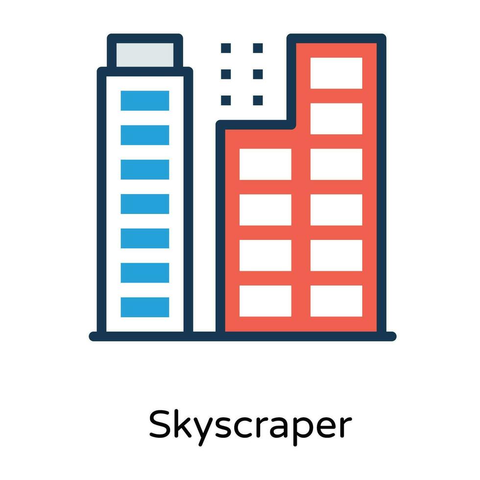 Trendy Office Block vector