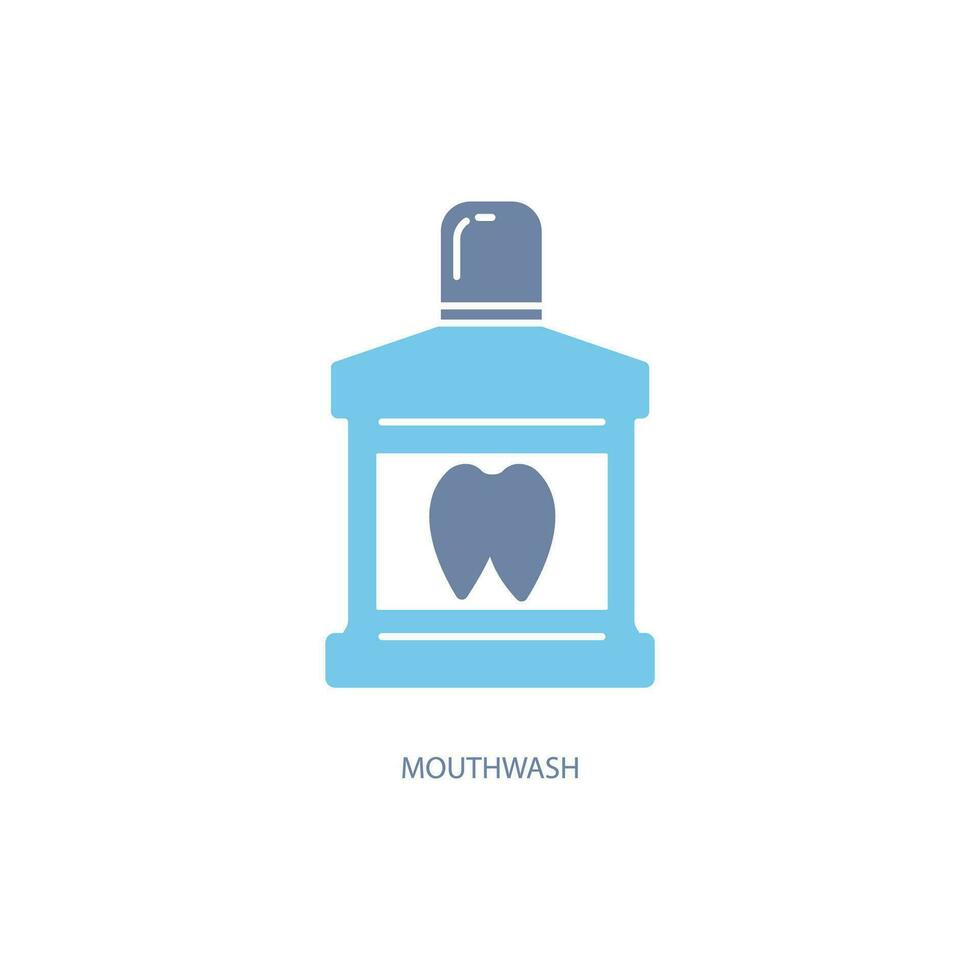 Mouthwash concept line icon. Simple element illustration. Mouthwash concept outline symbol design. vector