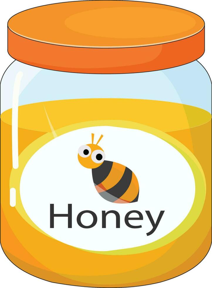 Honey isolated vector on white background