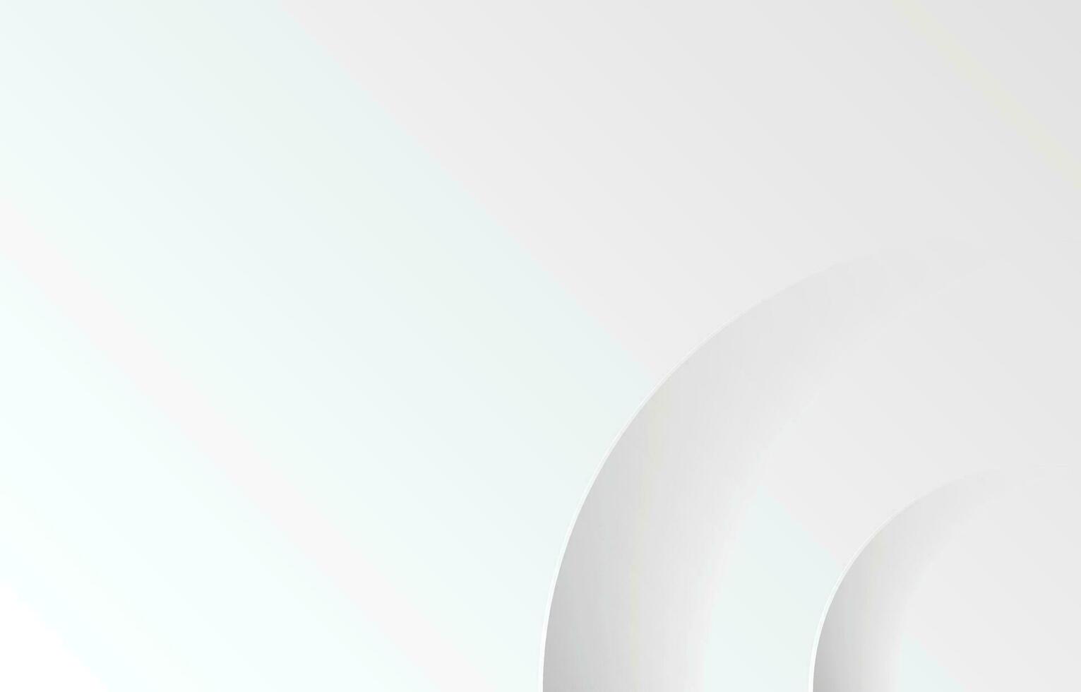 Premium White Abstract Curve Background, Minimalist Concept. White Circle Gradient Pattern Background with Light Lines for Advertising, Business, Corporate, Presentation. Vector Illustration