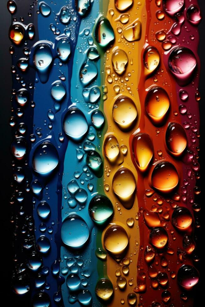 AI generated Inspired by the beauty of ink drops, stunning array of colors and shapes photo