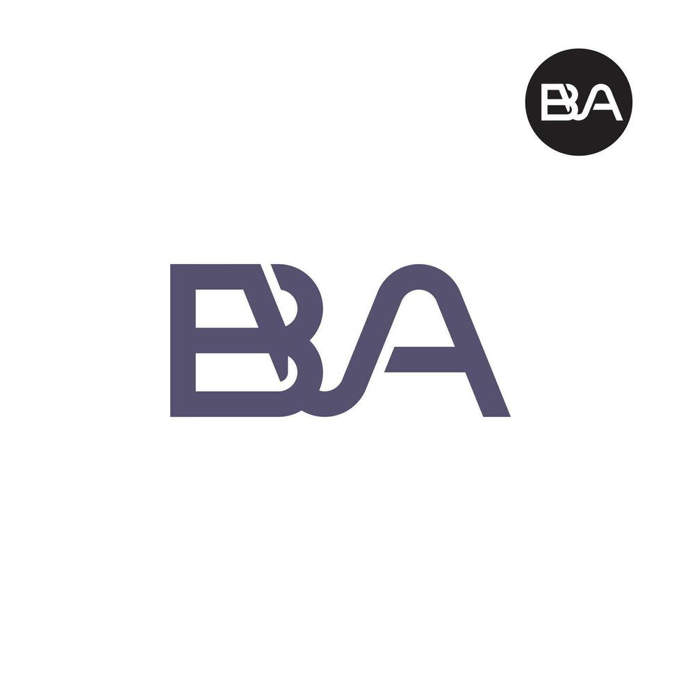 letra bva monograma logo diseño vector