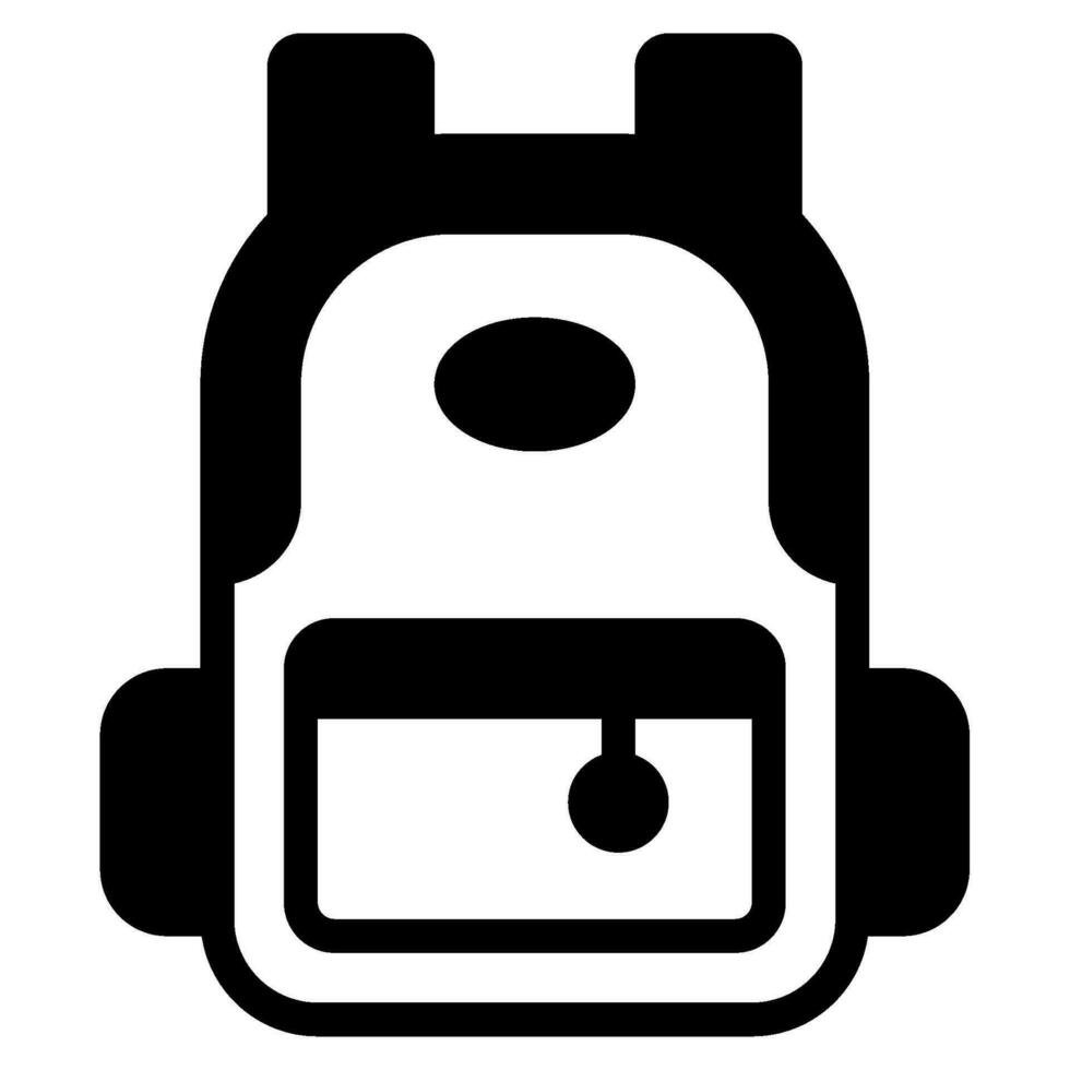 Education student bag Vector object illustration