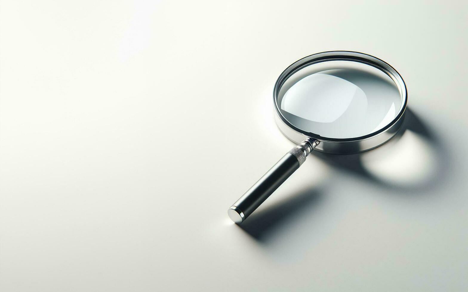 Magnifying glass placed on a flat background magnifying glass equipment photo
