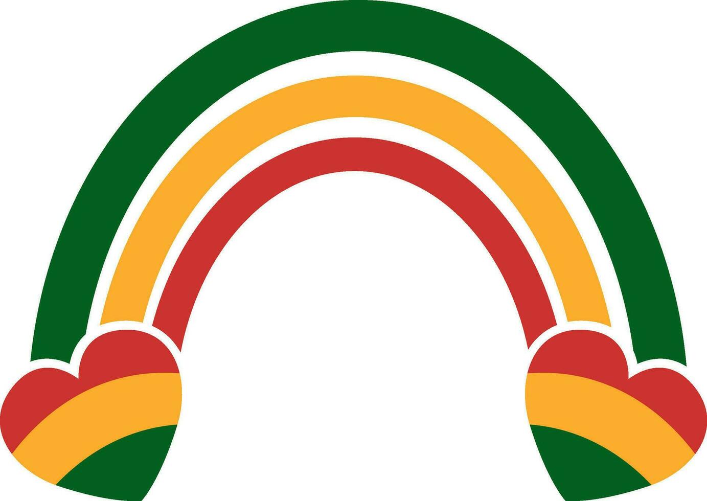 negro historia mes linda corazón forma y arco iris vector, diecinueve de junio libertad día 1865 vector