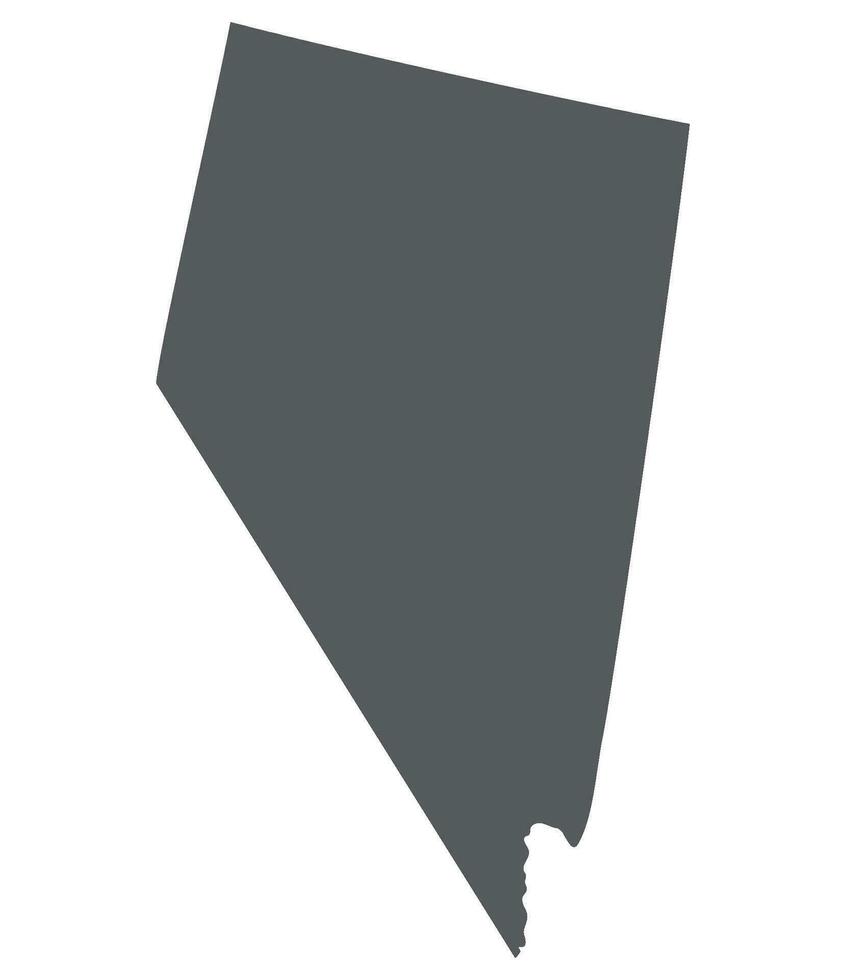 Nevada state map. Map of the U.S. state of Nevada. vector