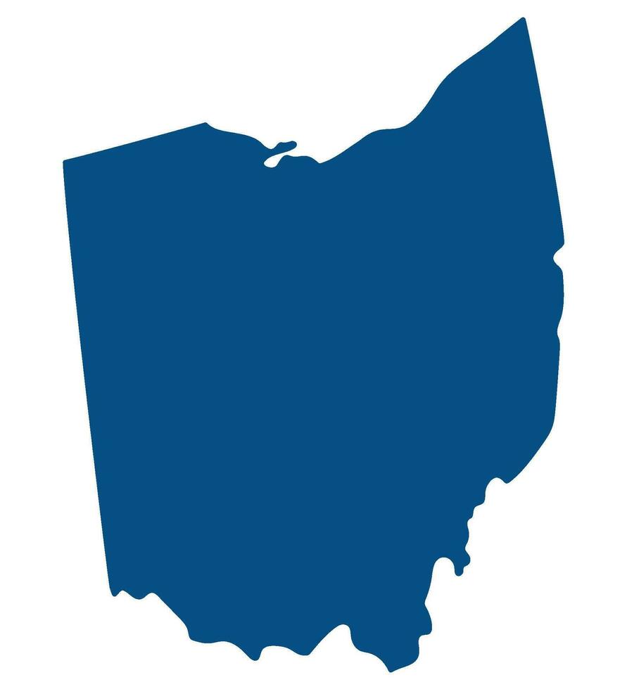 Ohio estado mapa. mapa de el nos estado de Ohio. vector