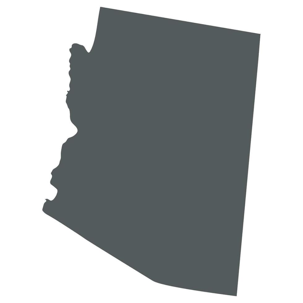 Arizona state map. US state of Arizona map. vector