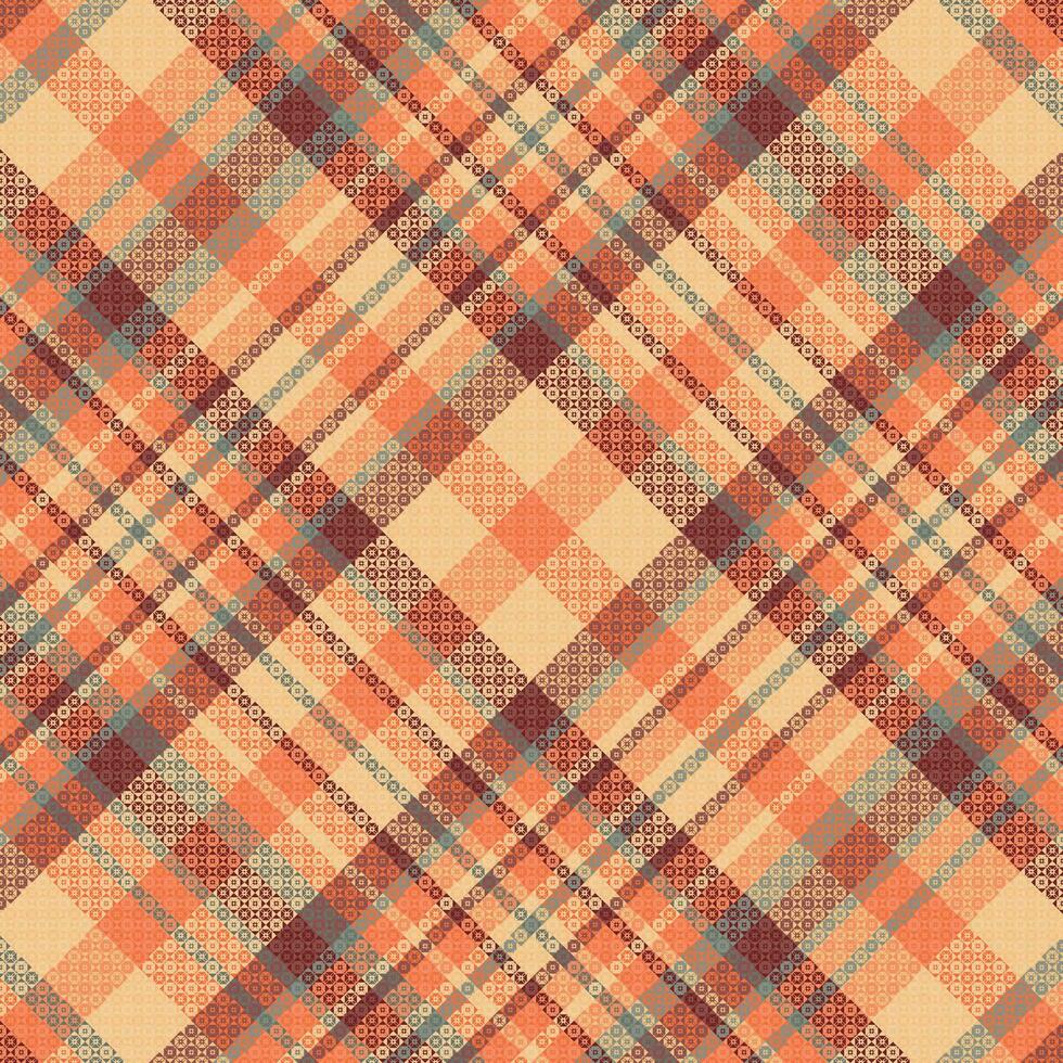 Tartan plaid pattern with texture and summer color. vector