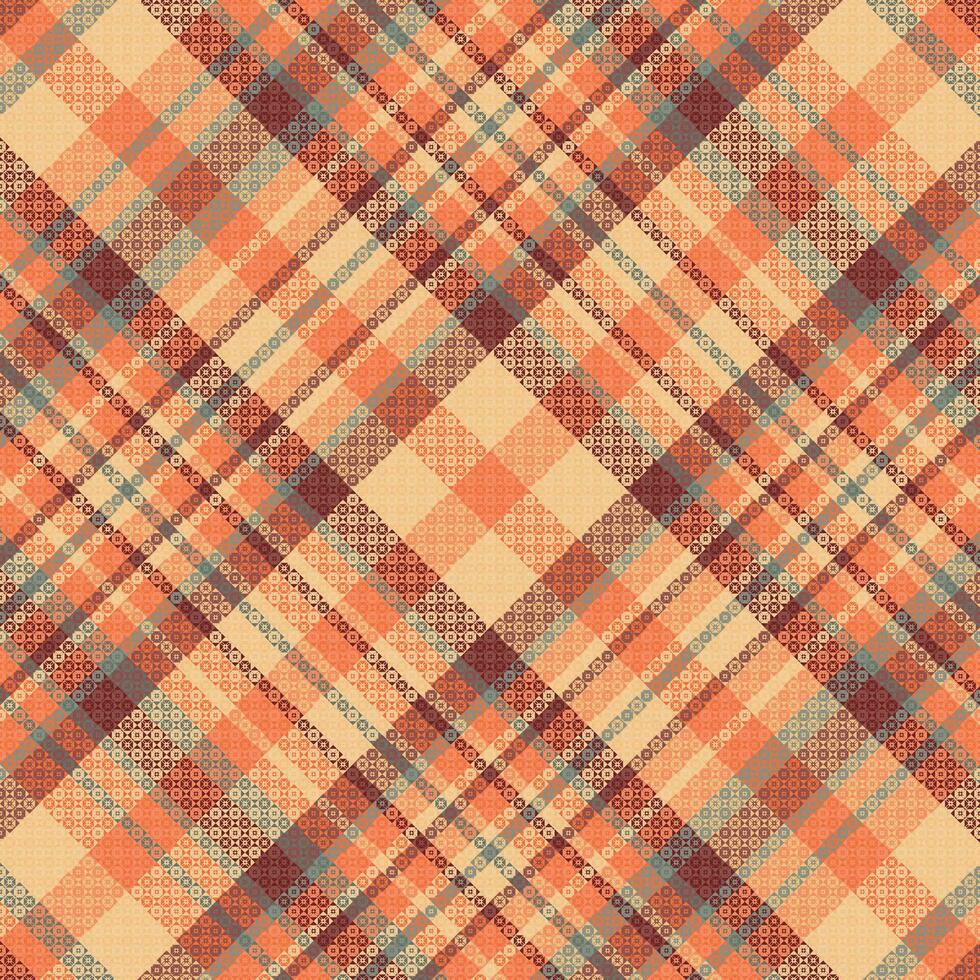 Tartan plaid pattern with texture and summer color. vector