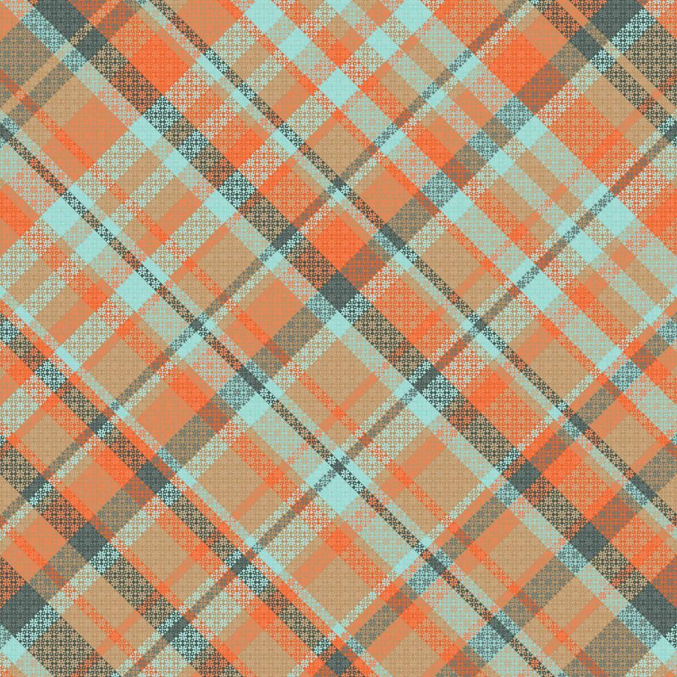 Tartan plaid pattern with texture and summer color. vector